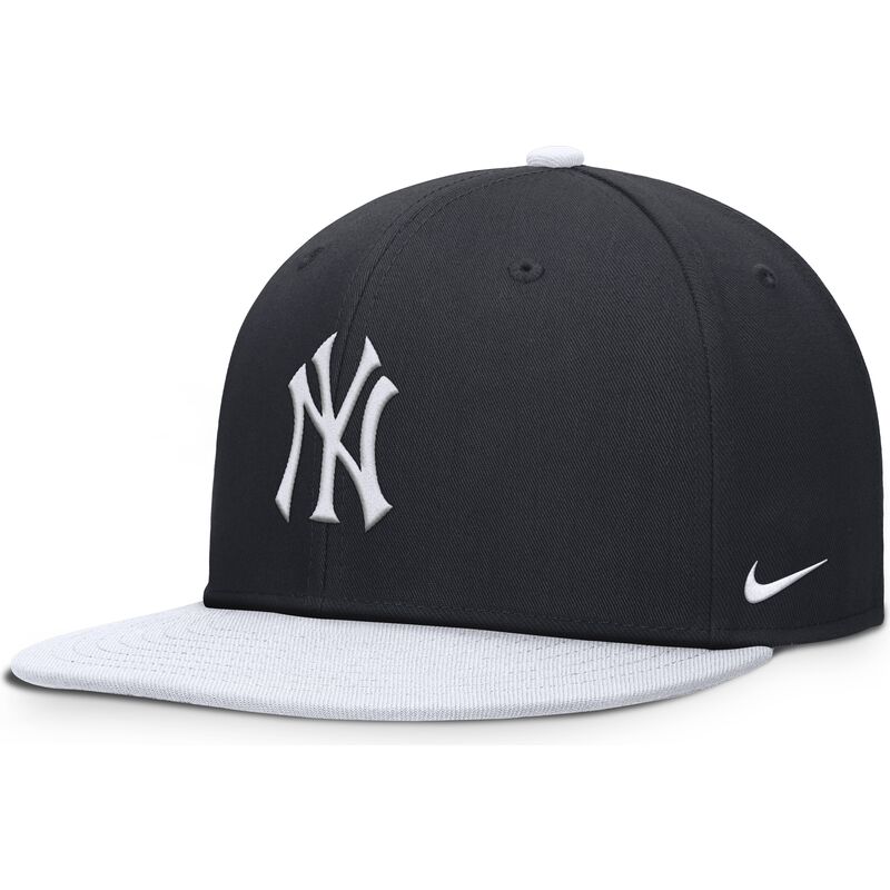 casquette-plate-bleue-marine-et-blanche-snapback-pour-enfant-dri-fit-pro-structured-square-bill-new-york-yankees-mlb-nike