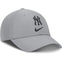 casquette-courbee-grise-ajustable-primetime-club-structured-uv-poly-ripstop-new-york-yankees-mlb-nike