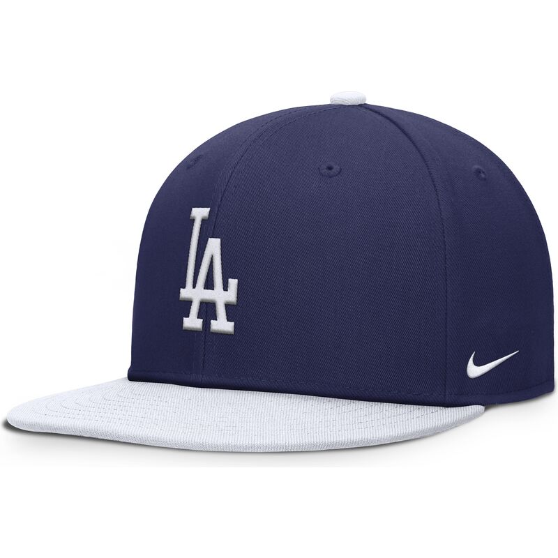 casquette-plate-bleue-et-blanche-snapback-pour-enfant-dri-fit-pro-structured-square-bill-los-angeles-dodgers-mlb-nike