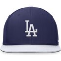 casquette-plate-bleue-et-blanche-snapback-pour-enfant-dri-fit-pro-structured-square-bill-los-angeles-dodgers-mlb-nike