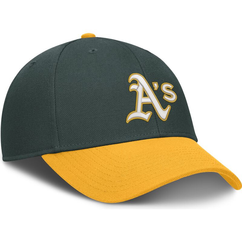 cappellino-curvo-verde-regolabile-dri-fit-club-structured-degli-oakland-athletics-mlb-di-nike