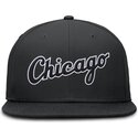 casquette-plate-noire-ajustee-dri-fit-true-structured-round-bill-chicago-white-sox-mlb-nike