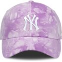 casquette-courbee-violette-ajustable-mothers-day-club-unstructured-organic-cotton-new-york-yankees-mlb-nike