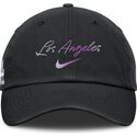 schwarze-verstellbare-gebogene-kappe-mothers-day-club-unstructured-organic-cotton-der-los-angeles-dodgers-mlb-von-nike