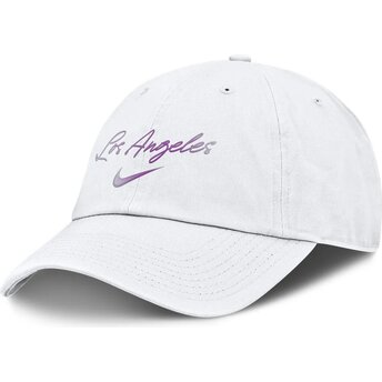 Cappellino curvo bianco regolabile Mothers Day Club Unstructured Organic Cotton dei Los Angeles Dodgers MLB di Nike