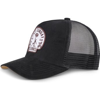 Cappellino trucker nero Lazy Classic HFT di Djinns