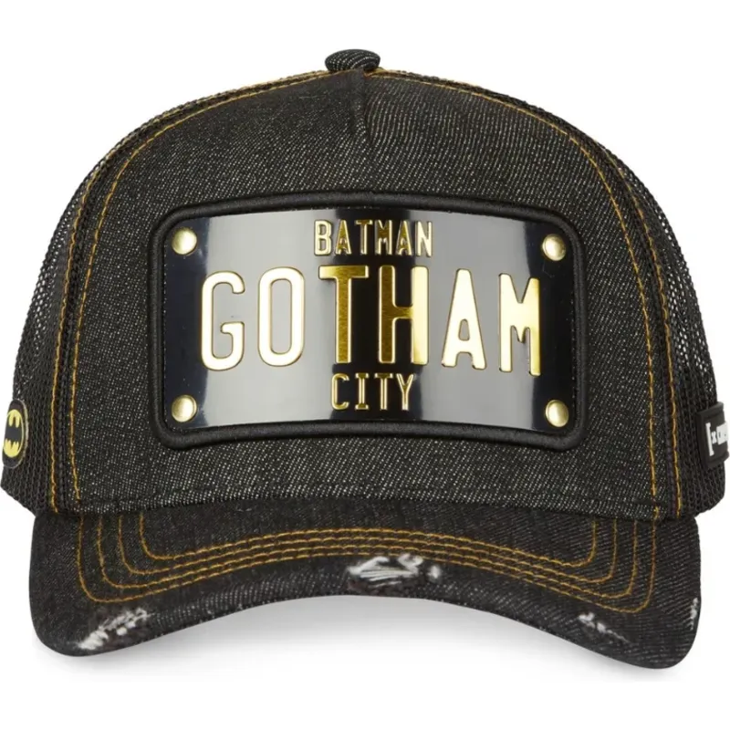 schwarze-trucker-cap-mit-gotham-city-batman-dc6-batp1-dc-comics-plakette-von-capslab