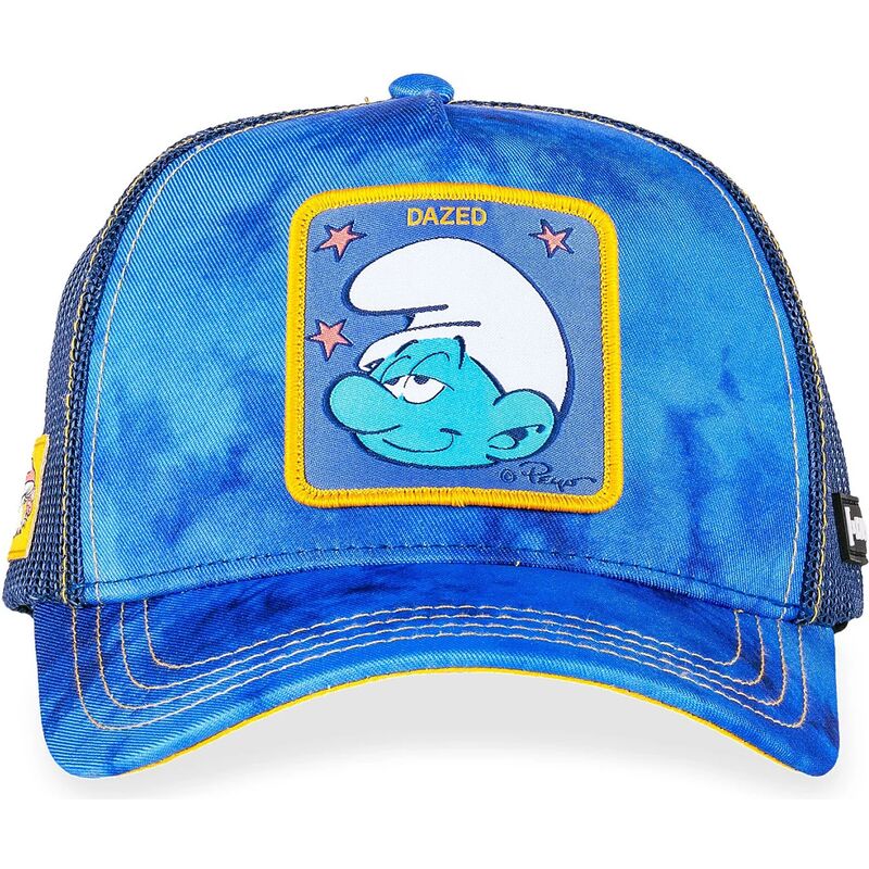 cappellino-trucker-blu-dazed-smu-cham-i-puffi-di-capslab cappellino-trucker-blu-dazed-smu-cham-i-puffi-di-capslab