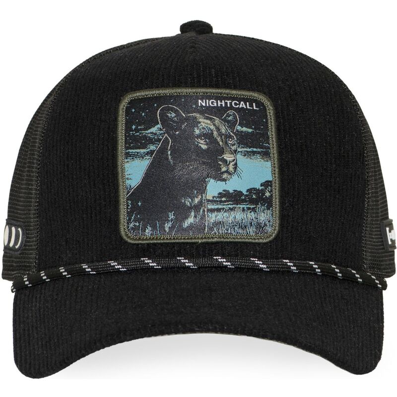 schwarze-trucker-cap-panther-nightcall-bea3-nigb-beasts-von-capslab schwarze-trucker-cap-panther-nightcall-bea3-nigb-beasts-von-capslab