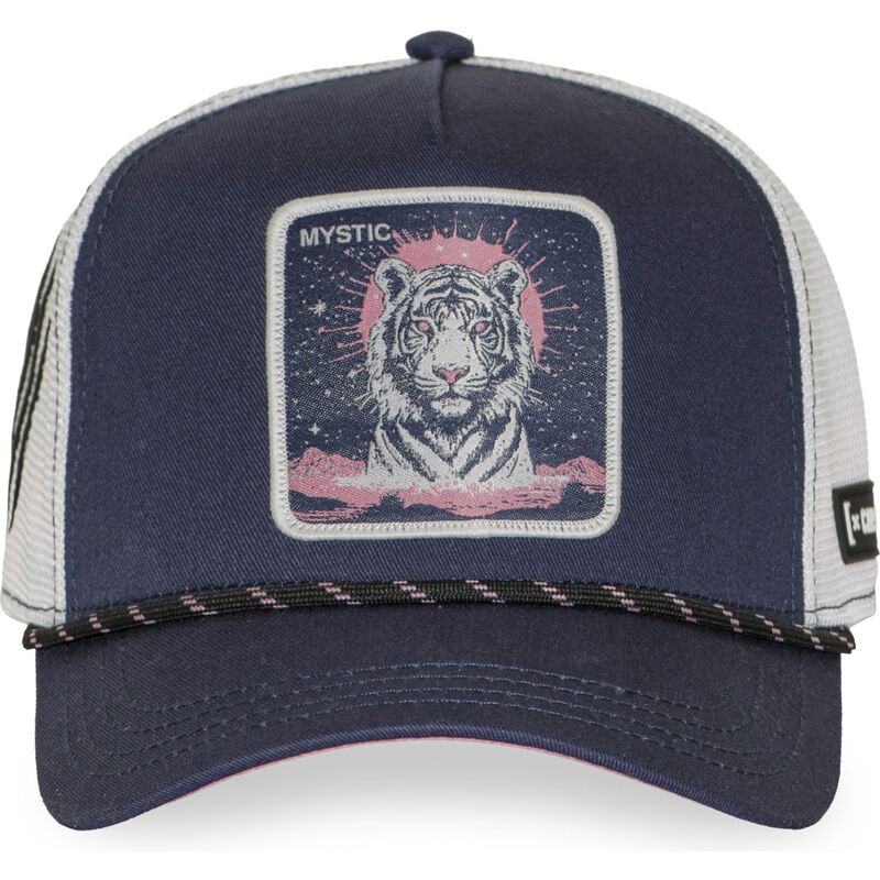 cappellino-trucker-blu-marino-e-bianco-tigre-bea3-mysb-beasts-di-capslab