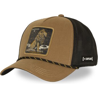 Cappellino trucker marrone leone Guardian BEA3 LIOB Beasts di Capslab