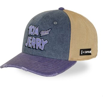 Mehrfarbige Trucker-Kappe Tom und Jerry TAJ8 TAJB Looney Tunes von Capslab