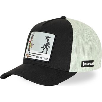 Cappellino trucker nero e bianco Lucky Luke LCK3 FLUB di Capslab