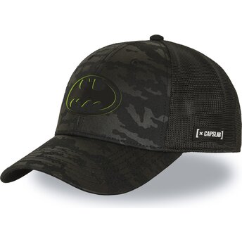 Cappellino trucker camouflage nero Batman DC11 LOGB DC Comics di Capslab