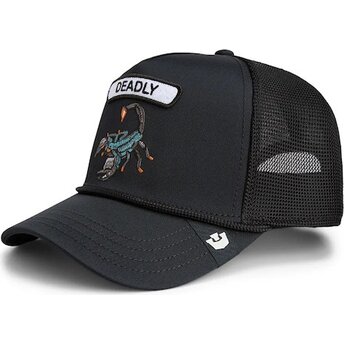 Cappello curvo nero snapback GB2 Deadly Scorp The Rocker The Farm Goorin Bros.