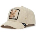cappellino-visiera-curva-beige-snapback-bandit-coyote-cloth-rugged-comfort-the-farm-di-goorin-bros