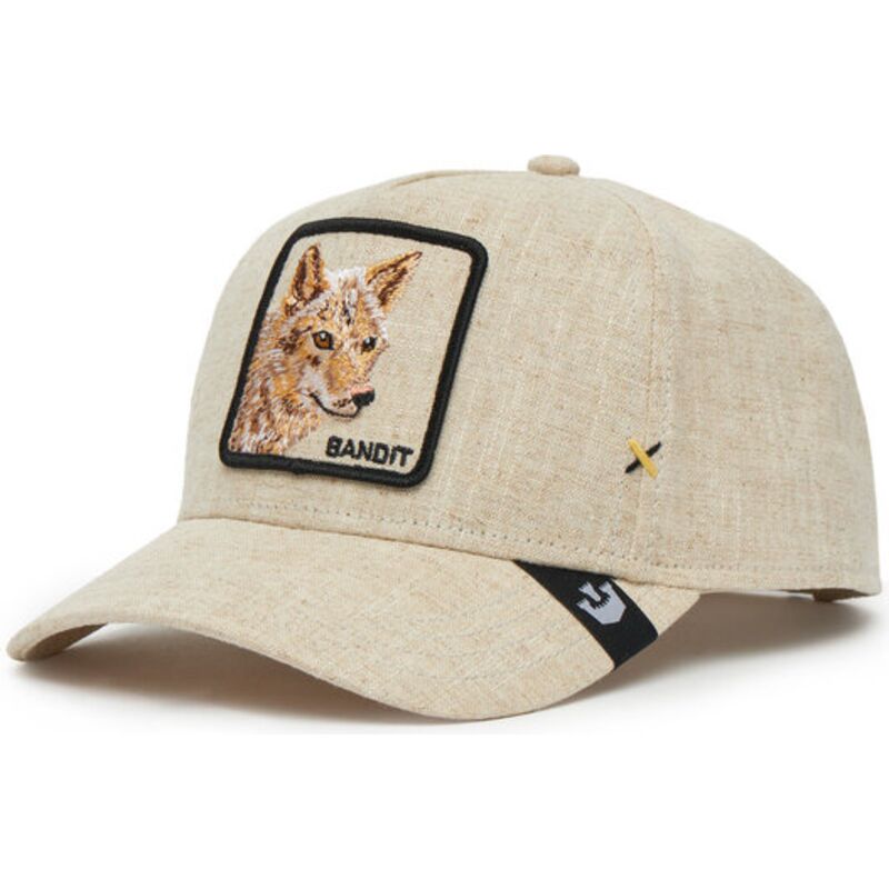 beige-gebogene-snapback-kappe-bandit-coyote-cloth-rugged-comfort-the-farm-von-goorin-bros