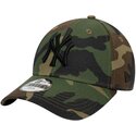 gebogene-camouflage-kappe-verstellbar-fur-kinder-9forty-league-essential-von-new-york-yankees-mlb-von-new-era