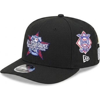 Cappello curvo nero snapback 9SEVENTY Stretch Snap All Star Game Fan Pack dei Philadelphia Phillies MLB di New Era