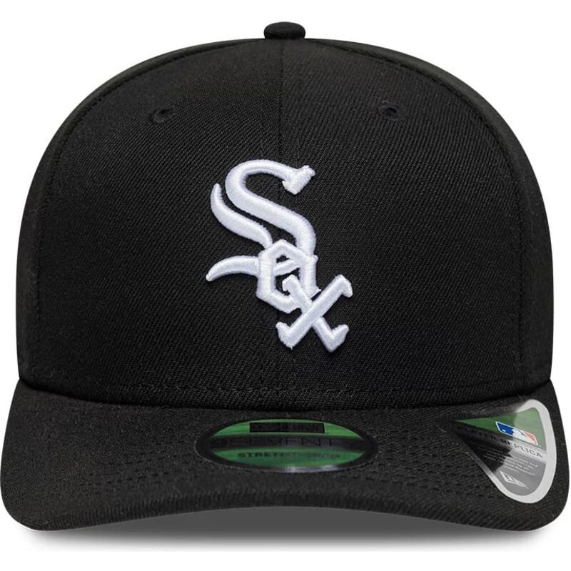 cappello-curvo-nero-snapback-9seventy-stretch-snap-player-replica-dei-chicago-white-sox-mlb-di-new-era
