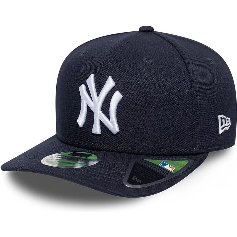 cappello-curvo-blu-marino-snapback-9seventy-stretch-snap-player-replica-dei-new-york-yankees-mlb-di-new-era