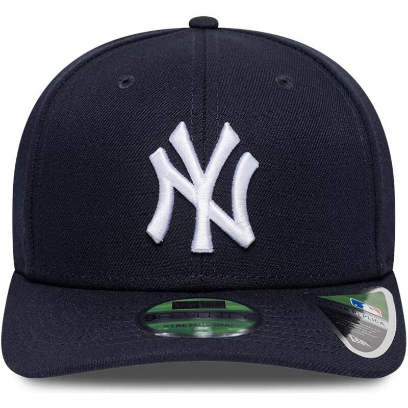 cappello-curvo-blu-marino-snapback-9seventy-stretch-snap-player-replica-dei-new-york-yankees-mlb-di-new-era