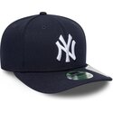 cappello-curvo-blu-marino-snapback-9seventy-stretch-snap-player-replica-dei-new-york-yankees-mlb-di-new-era