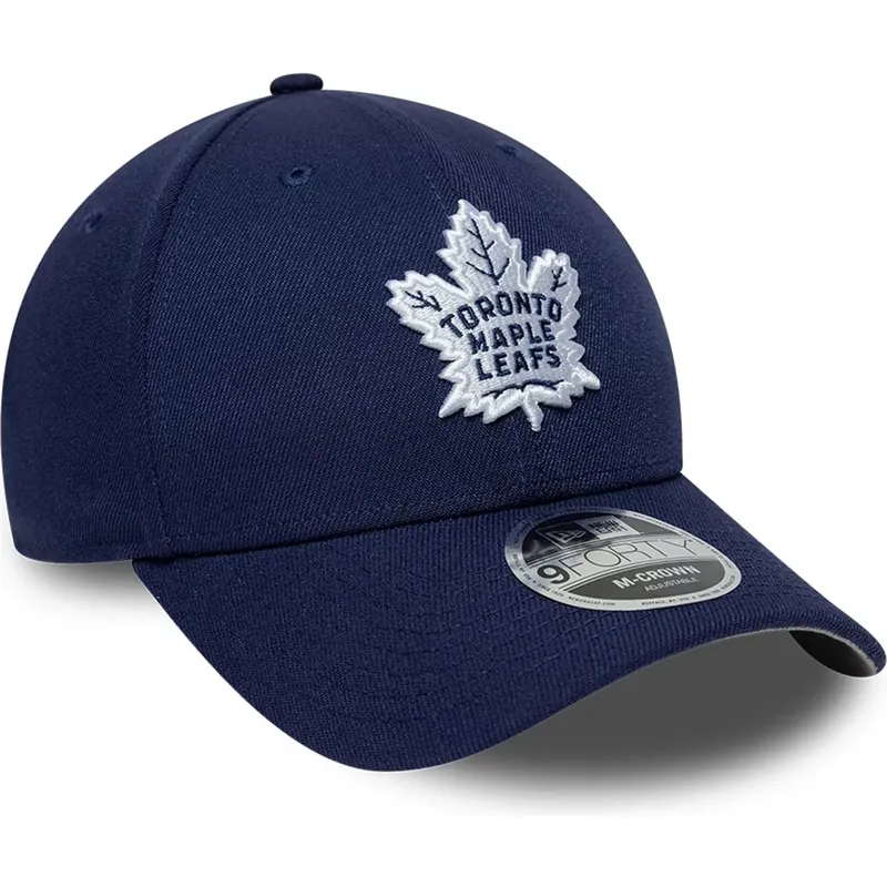 casquette-courbee-bleue-marine-snapback-9forty-m-crown-team-toronto-maple-leafs-nhl-new-era
