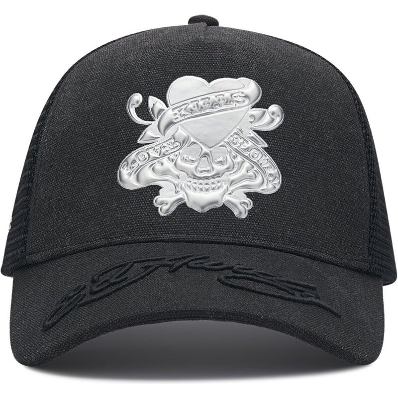 casquette-trucker-noire-love-kills-slowly-washed-ed-hardy casquette-trucker-noire-love-kills-slowly-washed-ed-hardy