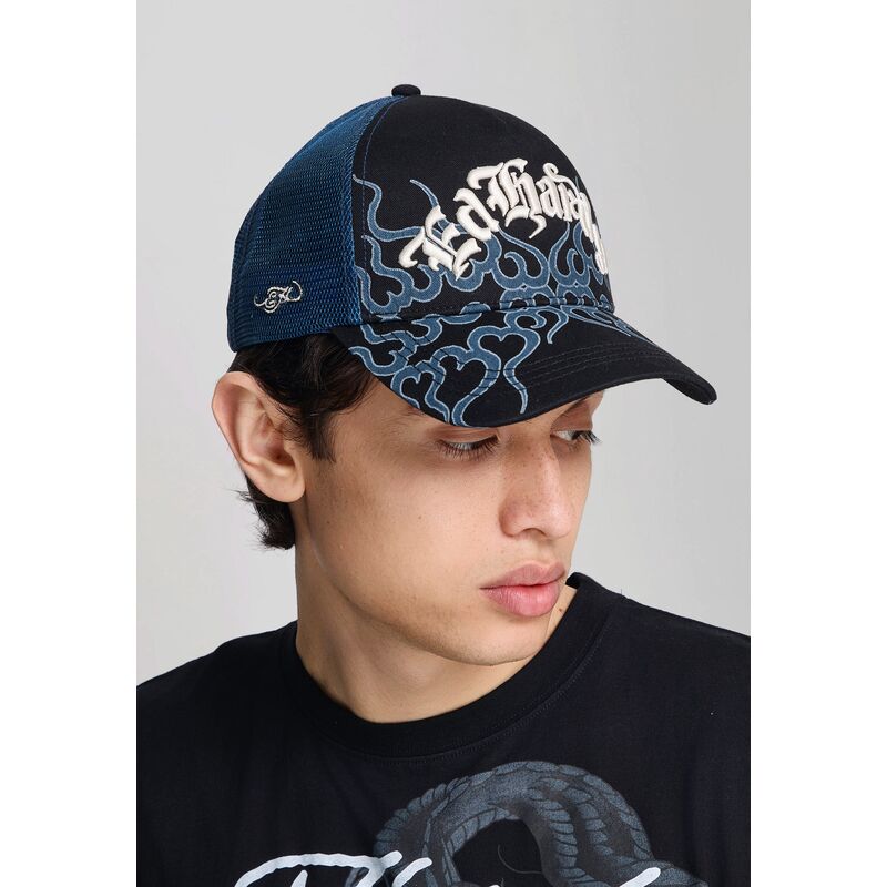 mutzen-gebogen-schwarz-snapback-flaming-von-ed-hardy mutzen-gebogen-schwarz-snapback-flaming-von-ed-hardy