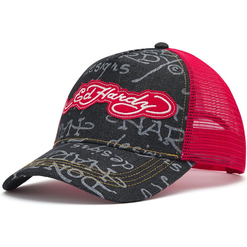 mutzen-gebogen-schwarz-snapback-don-denim-von-ed-hardy mutzen-gebogen-schwarz-snapback-don-denim-von-ed-hardy
