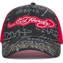 cappello-curvo-nero-snapback-don-denim-di-ed-hardy