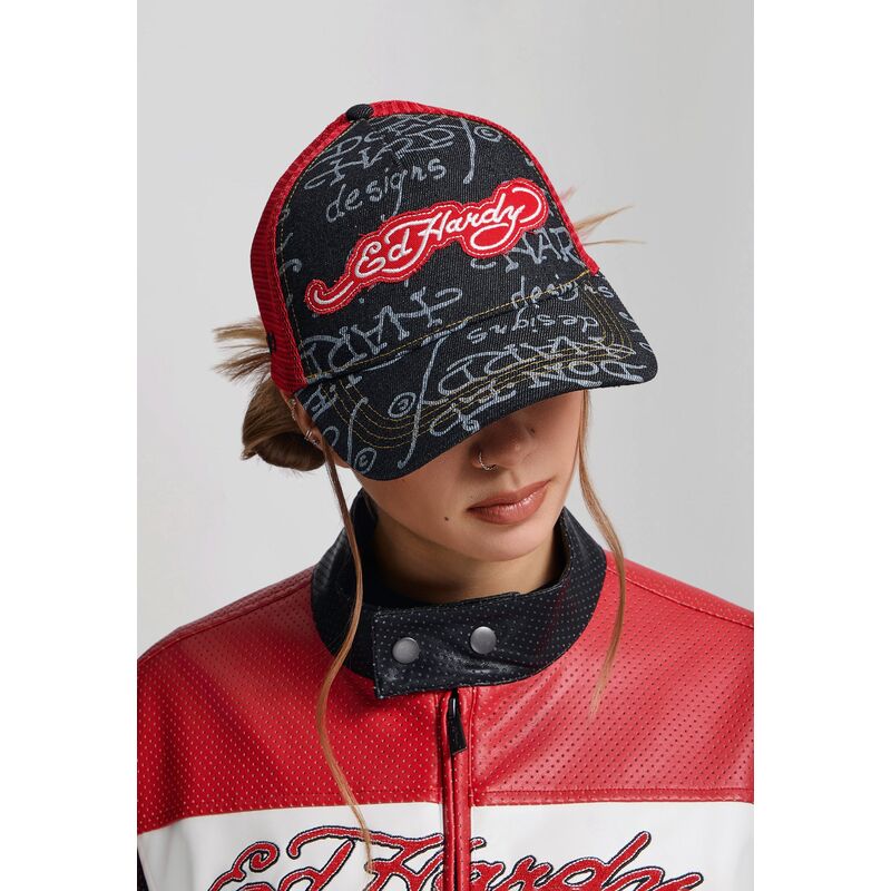 mutzen-gebogen-schwarz-snapback-don-denim-von-ed-hardy mutzen-gebogen-schwarz-snapback-don-denim-von-ed-hardy