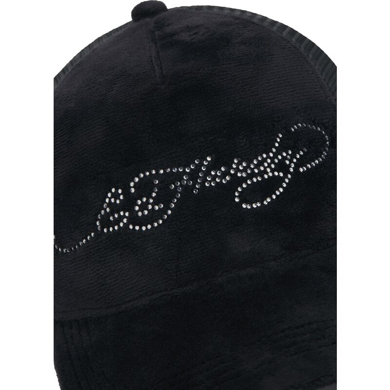 cappello-curvo-nero-snapback-core-silver-diamante-velour-di-ed-hardy