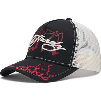 Mützen gebogen schwarz snapback 1971 von Ed Hardy