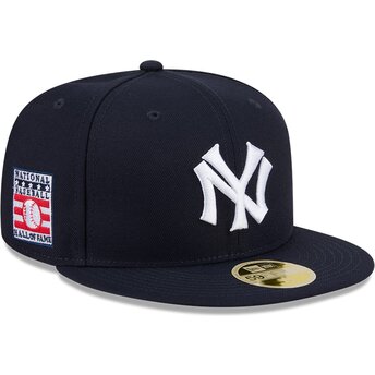 Casquette plate bleue marine ajustée 59FIFTY Hall Of Fame New York Yankees MLB New Era