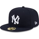 mutzen-flach-marineblau-angepasst-59fifty-hall-of-fame-der-new-york-yankees-mlb-von-new-era