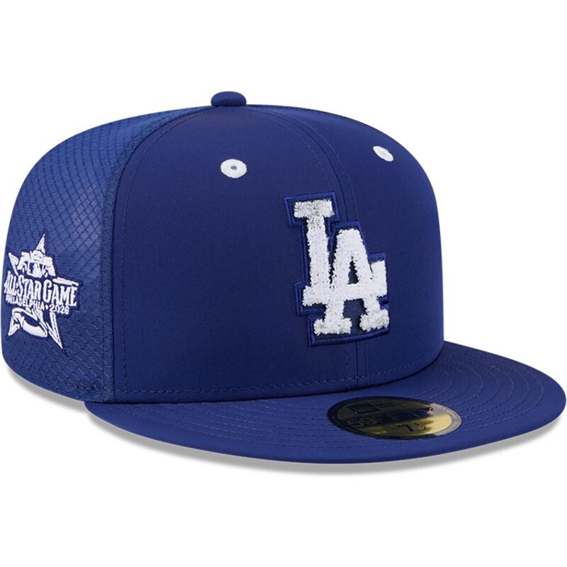 cappello-piatto-blu-aderente-59fifty-all-star-game-workout-dei-los-angeles-dodgers-mlb-di-new-era