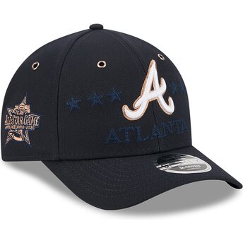 Mützen gebogen marineblau snapback 9FORTY M-Crown All Star Game der Atlanta Braves MLB von New Era