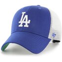 cappello-curvo-blu-snapback-per-bambino-mvp-branson-dei-los-angeles-dodgers-mlb-di-47-brand