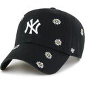 cappello-curvo-nero-cinghia-regolabile-per-bambino-clean-up-scatter-dei-new-york-yankees-mlb-di-47-brand