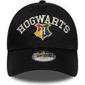 cappello-curvo-nero-snapback-per-bambino-9forty-wordmark-dei-hogwarts-harry-potter-di-new-era