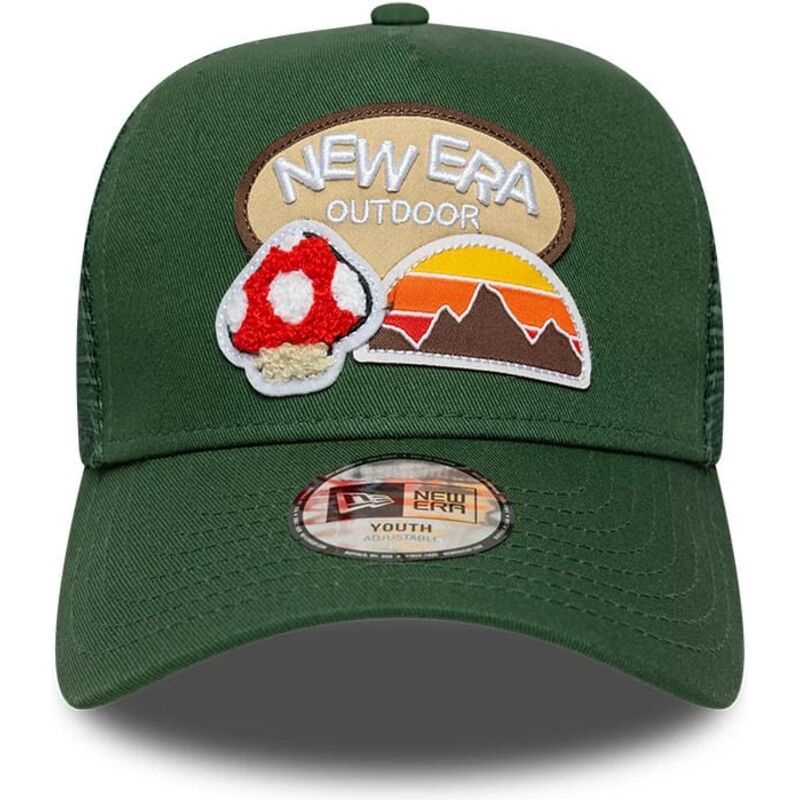 cappello-curvo-verde-snapback-per-bambino-a-frame-outdoor-di-new-era cappello-curvo-verde-snapback-per-bambino-a-frame-outdoor-di-new-era