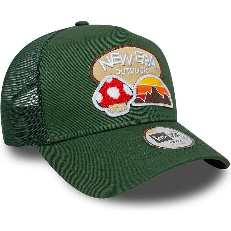 mutzen-gebogen-grun-snapback-fur-kinder-a-frame-outdoor-von-new-era mutzen-gebogen-grun-snapback-fur-kinder-a-frame-outdoor-von-new-era