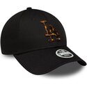 cappello-curvo-nero-cinghia-regolabile-9forty-tort-infill-dei-los-angeles-dodgers-mlb-di-new-era