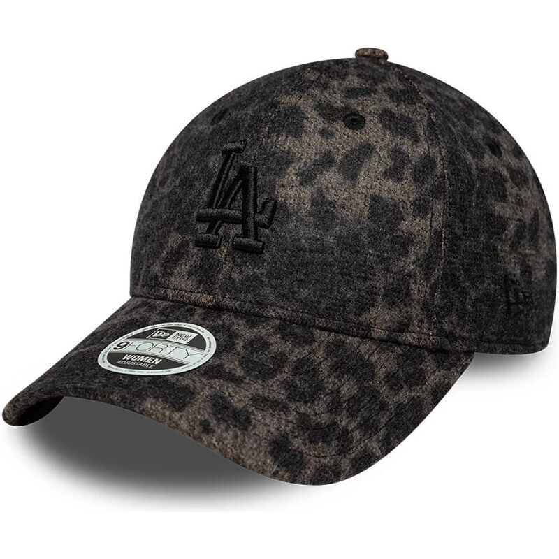 cappello-curvo-leopardato-cinghia-regolabile-9forty-leopard-cosy-dei-los-angeles-dodgers-mlb-di-new-era