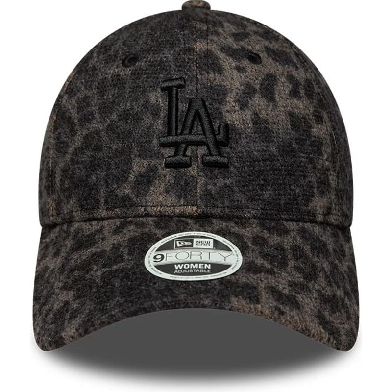 cappello-curvo-leopardato-cinghia-regolabile-9forty-leopard-cosy-dei-los-angeles-dodgers-mlb-di-new-era