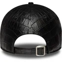 cappello-curvo-nero-cinghia-regolabile-9forty-pu-pattern-dei-new-york-yankees-mlb-di-new-era