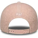 mutzen-gebogen-rosa-snapback-rosa-9forty-m-crown-winter-borg-der-new-york-yankees-mlb-von-new-era
