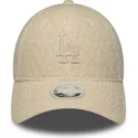 cappello-curvo-beige-snapback-9forty-m-crown-winter-borg-dei-los-angeles-dodgers-mlb-di-new-era